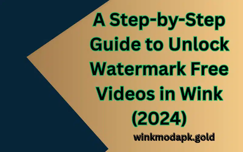 A Step-by-Step Guide to Unlock Watermark Free Videos in Wink (2024)
