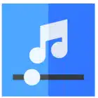  Music player icon featuring a musical note and a music note symbol, representing audio playback and enjoyment.