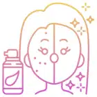 A woman wearing a face mask holds a bottle of water, promoting health and hydration during challenging times.