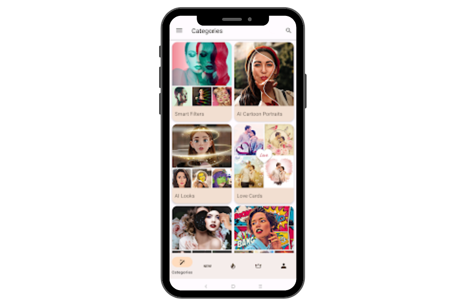 Use Stickers and Text feature of wink mod apk 
