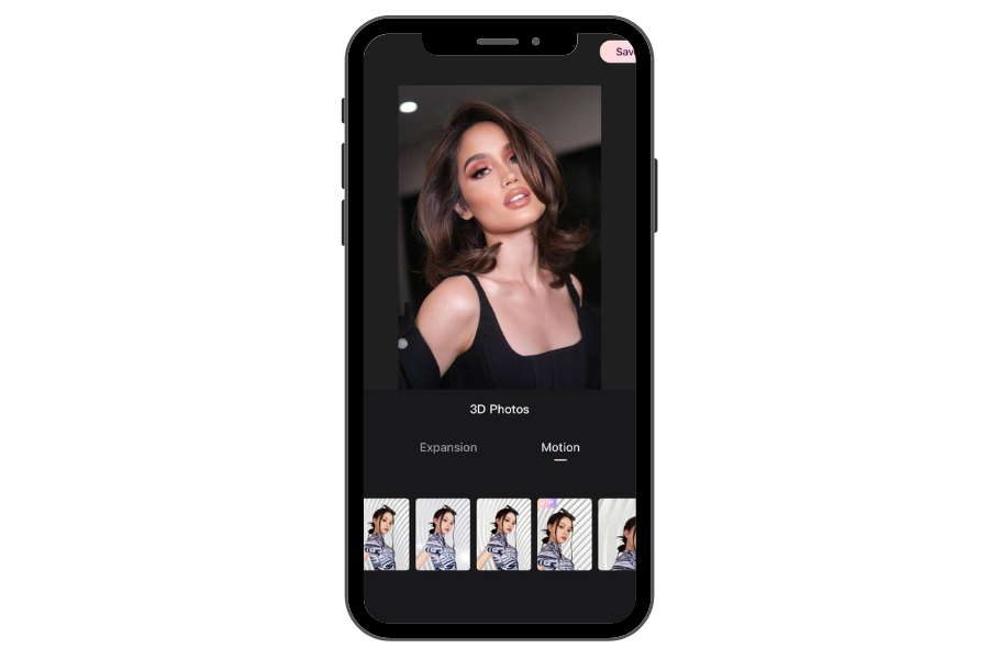 Create 3D Photos feature of wink mod apk 