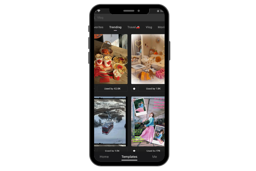 Add Appealing Templates feature of wink mod apk